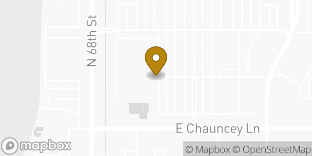 Map showing the location of North Scottsdale in Phoenix, AZ 85054