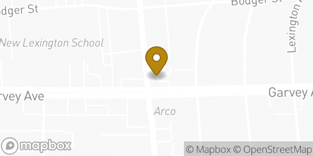 Map showing the location of Starbucks in El Monte, CA 91733
