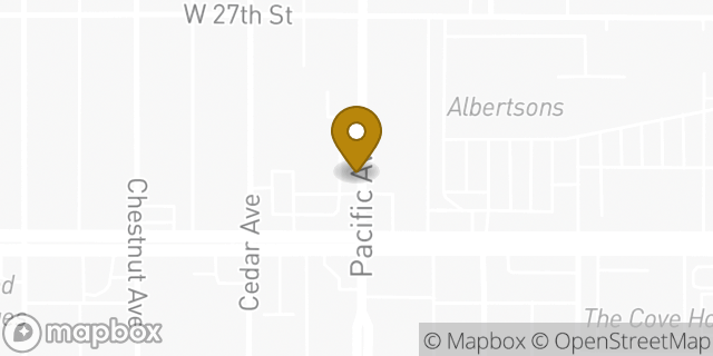 Map showing the location of ATM Walgreens in Long Beach, CA 90806