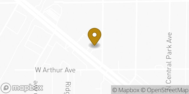 Map showing the location of Budget Car Rental in Lincolnwood, IL 60712