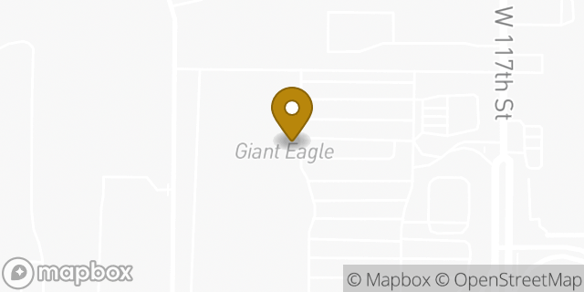 Map showing the location of Amazon Locker - Cardinal in Cleveland, OH 44111