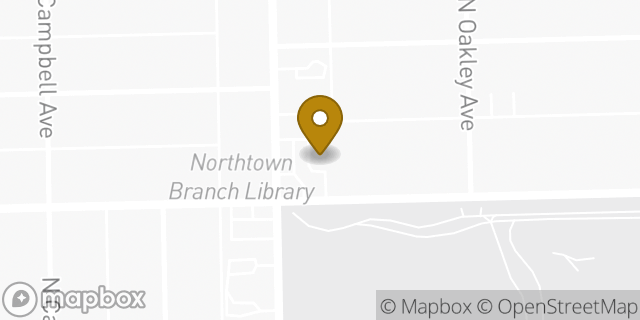 Map showing the location of Amazon Locker - Bumper in Chicago, IL 60645
