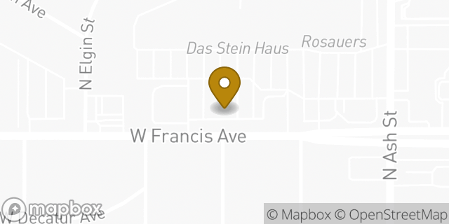Map showing the location of Subway in Spokane, WA 99205