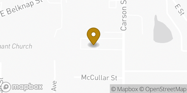 Map showing the location of American Legion Post 655 in Haltom City, TX 76117
