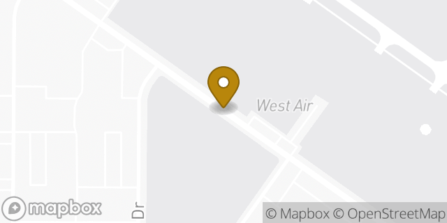 Map showing the location of Fresno - Atlantic Aviation (Private Flights Only) in Fresno, CA 93727