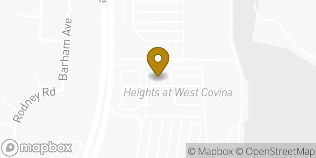 Map showing the location of Starbucks in West Covina, CA 91792
