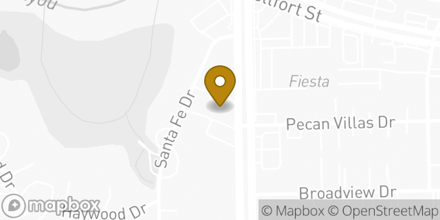 Map showing the location of Telephone & Pecan Villas in Houston, TX 77061