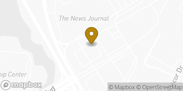 Map showing the location of Amazon Locker - Ademo in New Castle, DE 19720