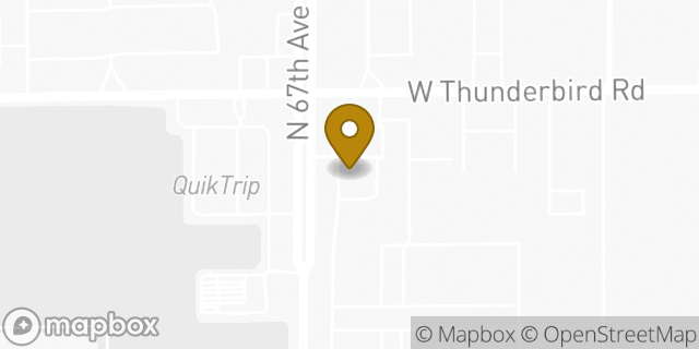 Map showing the location of Amazon Locker - Hyphenation in Glendale, AZ 85306