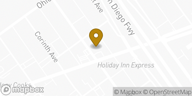 Map showing the location of Amazon Locker - Wraparound in Los Angeles, CA 90025