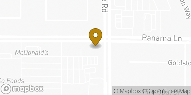 Map showing the location of Amazon Locker - Economics in Bakersfield, CA 93313