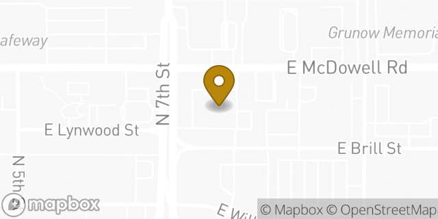 Map showing the location of ATM Walgreens in Phoenix, AZ