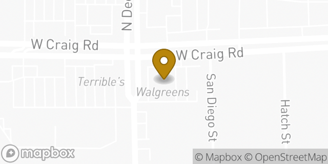 Map showing the location of ATM Walgreens in North Las Vegas, NV