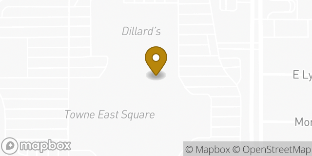 Map showing the location of Foot Locker in Wichita, KS 67207