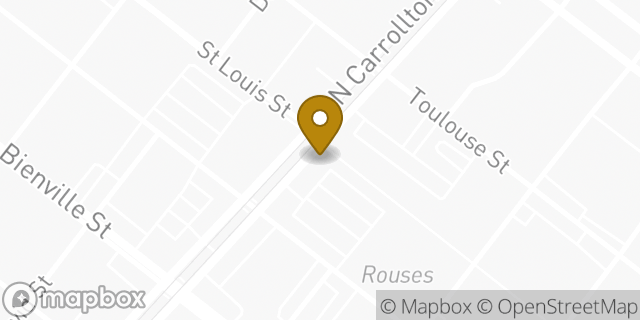 Map showing the location of Baskin-Robbins in New Orleans, LA 70119