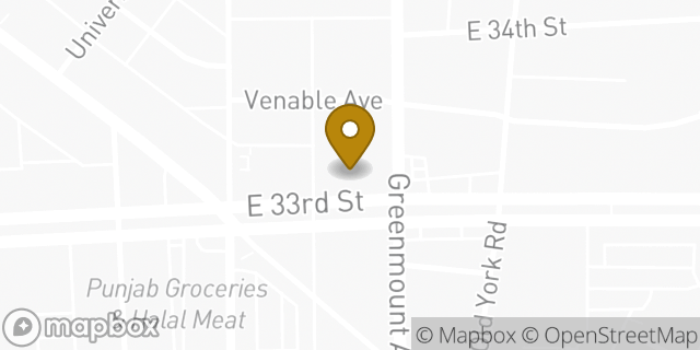 Map showing the location of Zebras CrossFit in Baltimore, MD