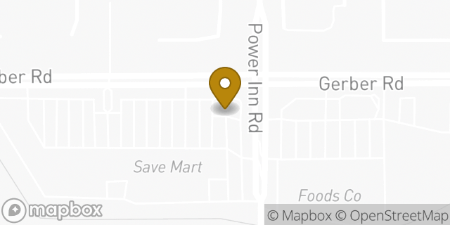 Map showing the location of Starbucks in Sacramento, CA 95828
