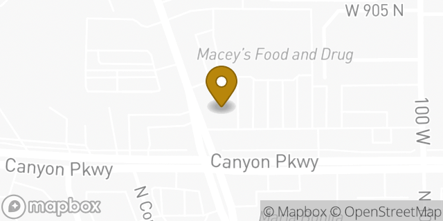 Map showing the location of Starbucks in Orem, UT 84057