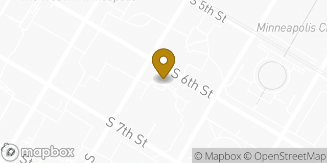 Map showing the location of WeWork in Minneapolis, MN 55402