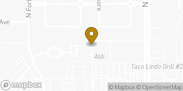 Map showing the location of ALDI in Fresno, CA 93711