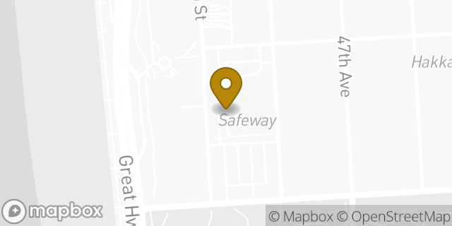 Map showing the location of Safeway in San Francisco, CA 94121