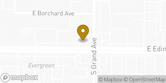 Map showing the location of Starbucks in Santa Ana, CA 92705