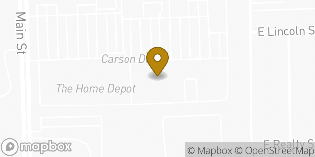 Map showing the location of Coinme in Carson, CA 90745