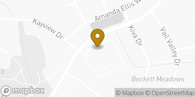 Map showing the location of Brookdale Beckett Meadows in Austin, TX 78749