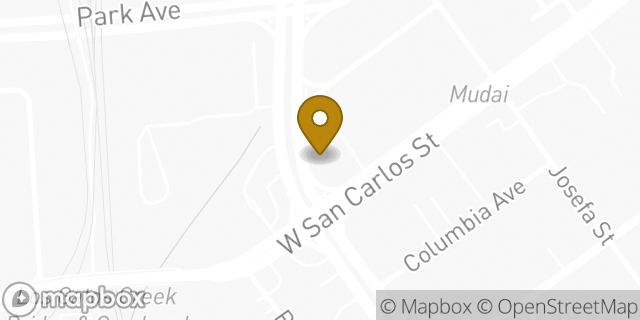 Map showing the location of Enterprise Rent-A-Car in San Jose, CA 95110