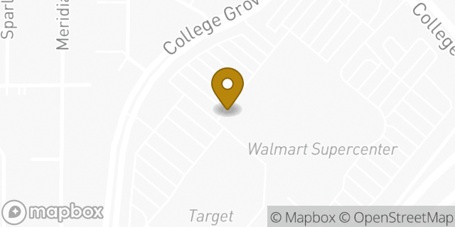 Map showing the location of Amazon Locker - Ambition in San Diego, CA 92115
