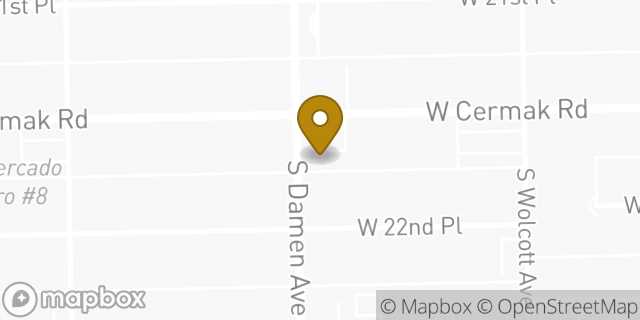 Map showing the location of Subway in Chicago, IL 60608