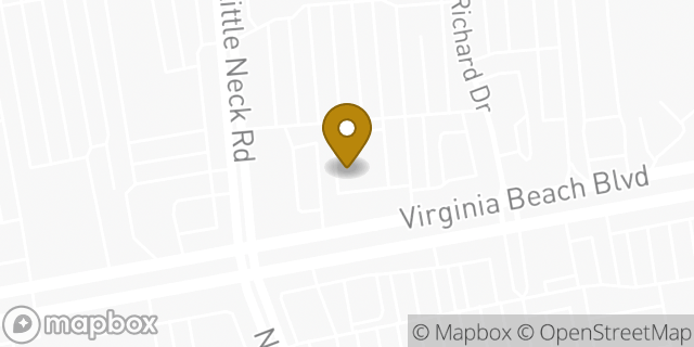 Map showing the location of ATM Walgreens in Virginia Beach, VA 23452