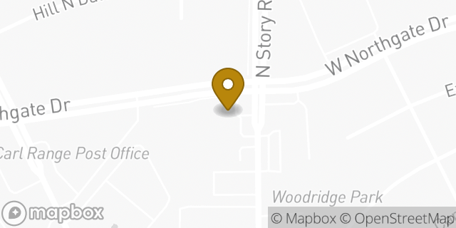 Map showing the location of Amazon Locker - Fortissimo in Irving, TX 75062
