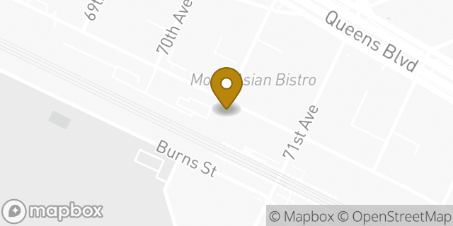 Map showing the location of Chipotle Mexican Grill in Forest Hills, NY 11375