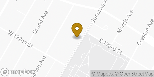 Map showing the location of Amazon Locker - Stevie in Bronx, NY 10468