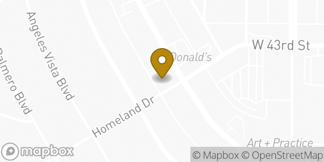 Map showing the location of Amazon Locker - Saluki in Los Angeles, CA 90008