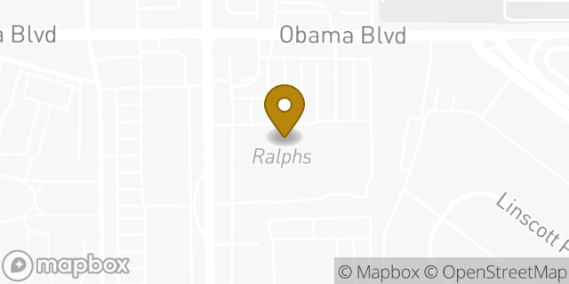 Map showing the location of Starbucks in Los Angeles, CA 90016