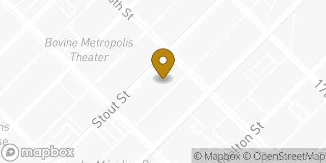Map showing the location of ATM CVS in Denver, CO