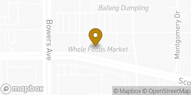 Map showing the location of Market Cocina in Santa Clara, CA 95054