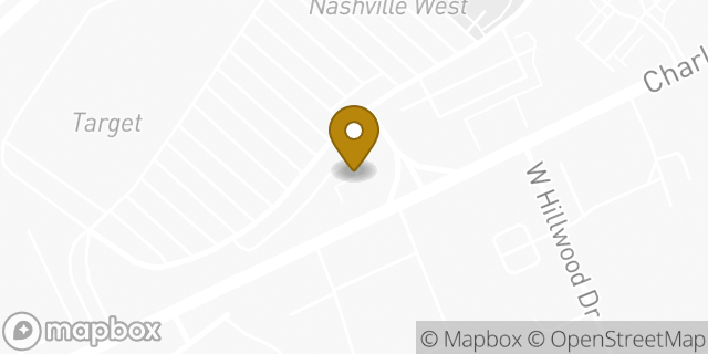 Map showing the location of Buffalo Wild Wings in Nashville, TN 37209