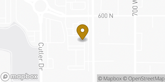 Map showing the location of AutoZone in North Salt Lake, UT 84054