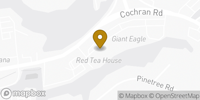 Map showing the location of Starbucks in Pittsburgh, PA 15220