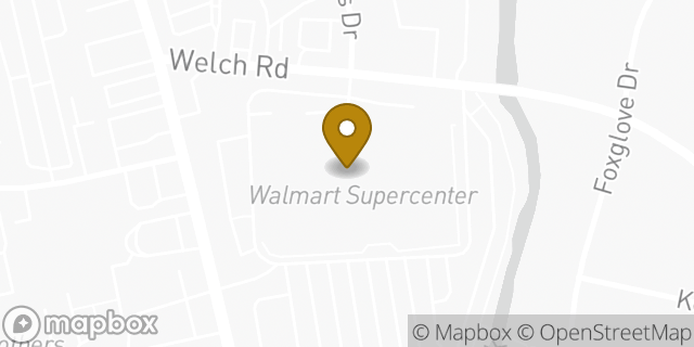 Map showing the location of Walmart Supercenter in Nashville, TN 37211