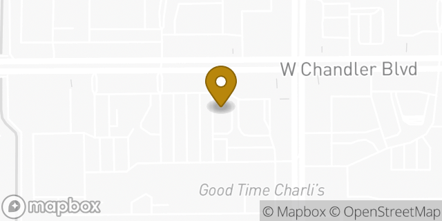 Map showing the location of Starbucks in Chandler, AZ 85226