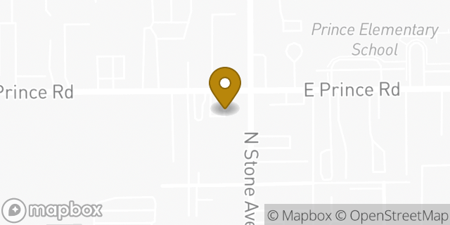 Map showing the location of Coinme in Tucson, AZ 85705