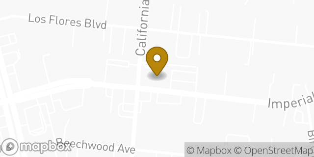 Map showing the location of Bank of America in Lynwood, CA 90262