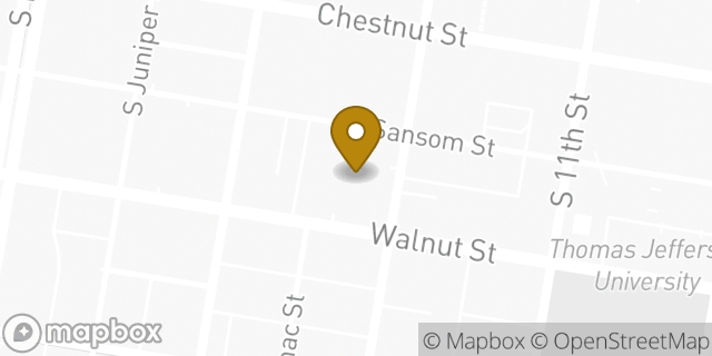 Map showing the location of CVS Pharmacy in Philadelphia, PA 19107