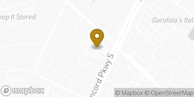 Map showing the location of Amazon Locker - Look in Concord, NC 28027