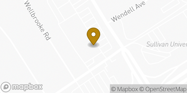Map showing the location of Amazon Locker - Greet in Louisville, KY 40205
