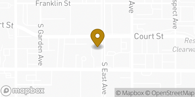 Map showing the location of Amazon Locker - Zinnia in Clearwater, FL 33756